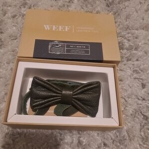 WEEF Handmade Leather Bow Tie